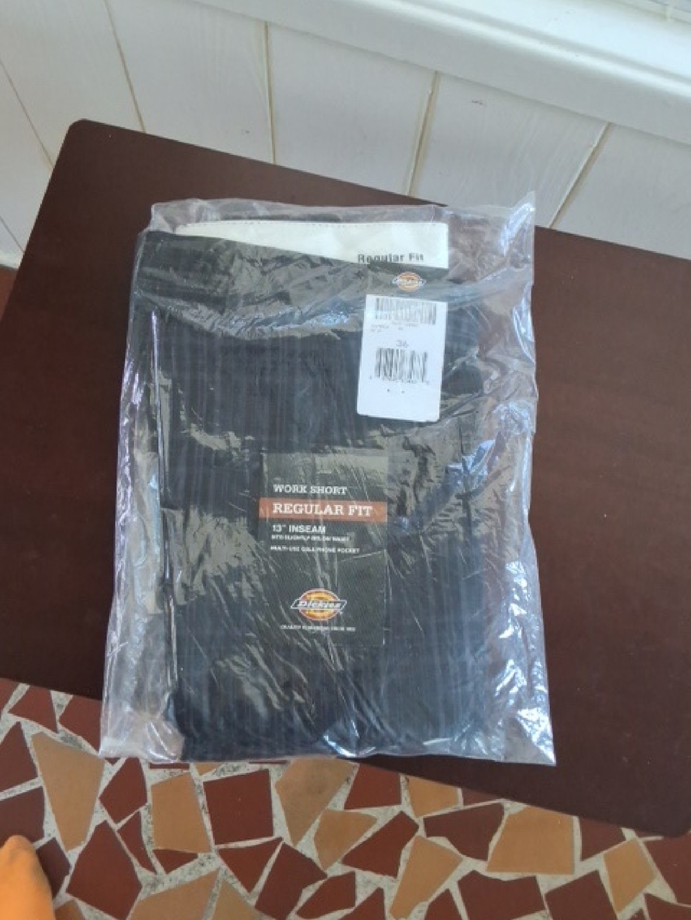 Dickies Black Men’s Regular Fit Work Shorts — Packaged